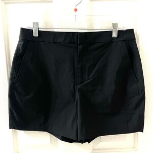 Ministry Of Supply Women’s Black Pace Poplin Chino Shorts Stretch Sz 8 New w/t